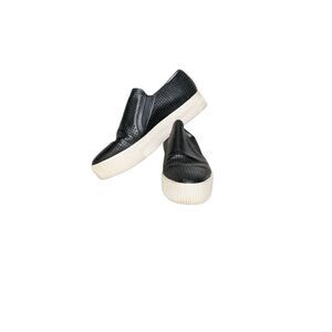 Ash Kurt Sneaker Mesh Platform Creeper 39/9 Black White Slip on 350082